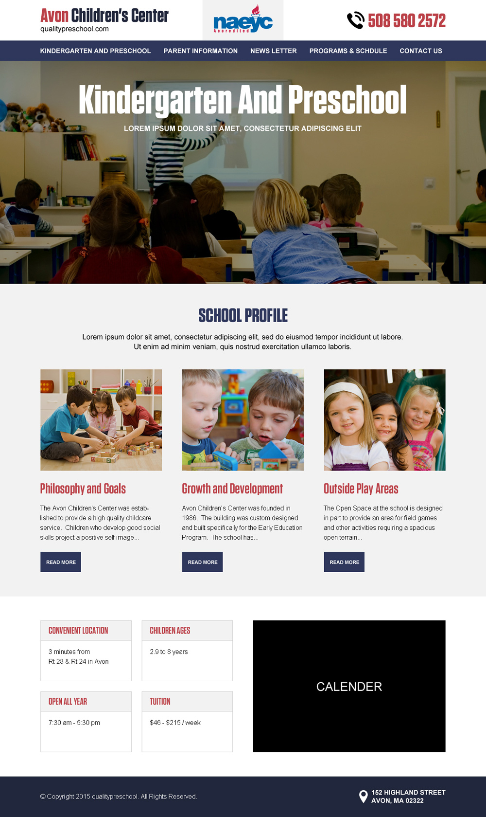 kindergarten website