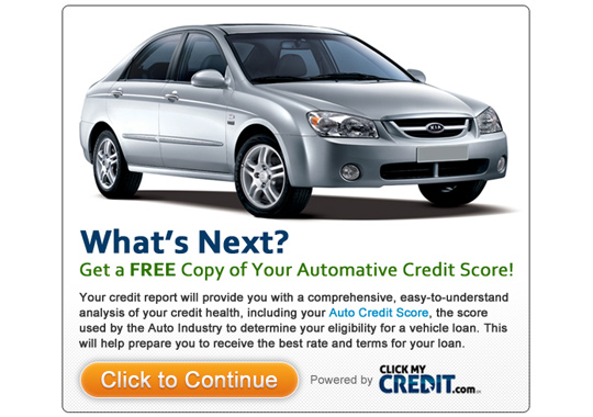 automotive credit score  example