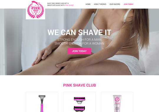 shave club  example