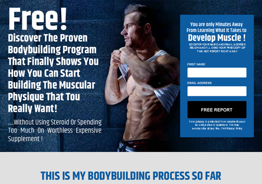 bodybuilding program  example