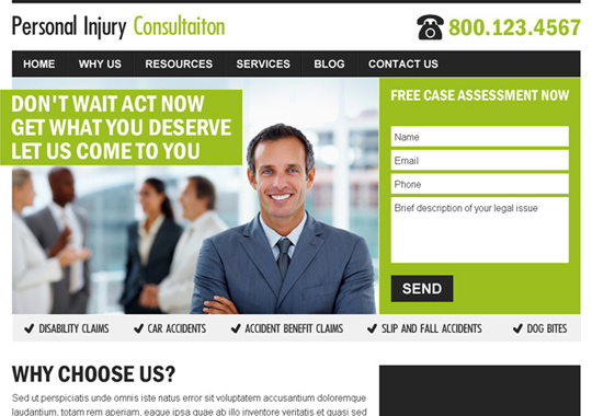 personal injury consultation  example