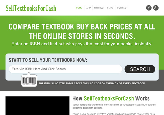 sell your textbooks online  example