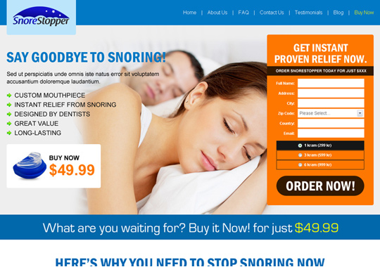 anti snoring product  example