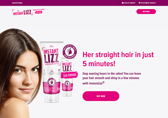hair straightener product  example