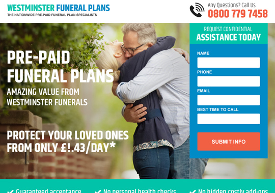 funeral plans  example