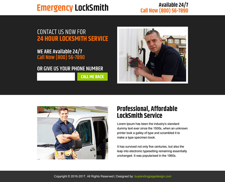 affordable locksmith services ppv landing page