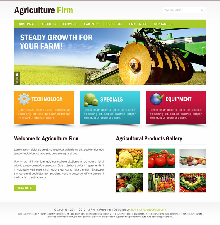 agriculture firm clean and effective html website template