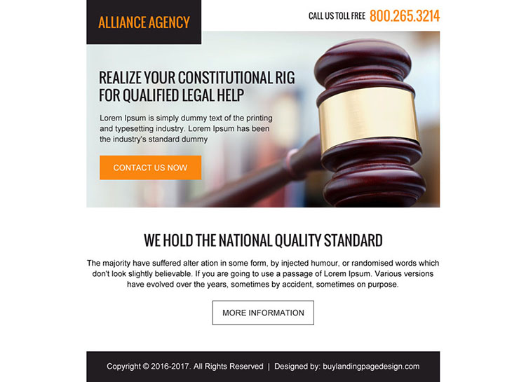 attorney and lawyer agencies ppv landing page