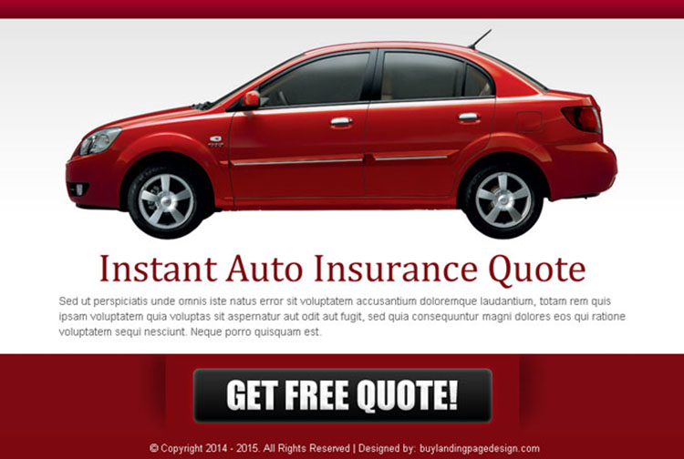 instant auto insurance free quote effective ppv lander design