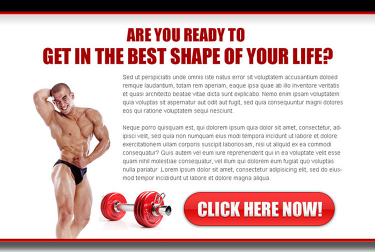 get the best shape of your body ppv landing page design