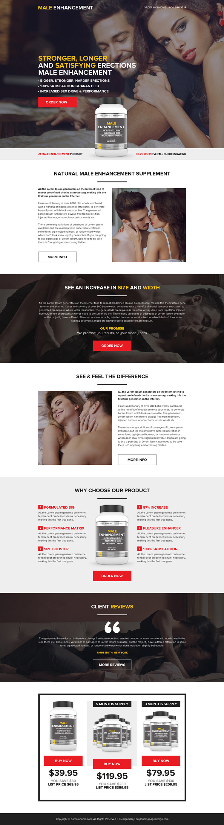 best male enhancement pills selling responsive landing page