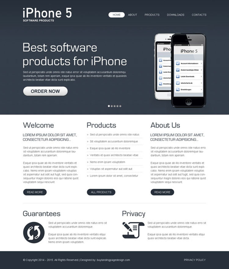 best software product effective website template design psd