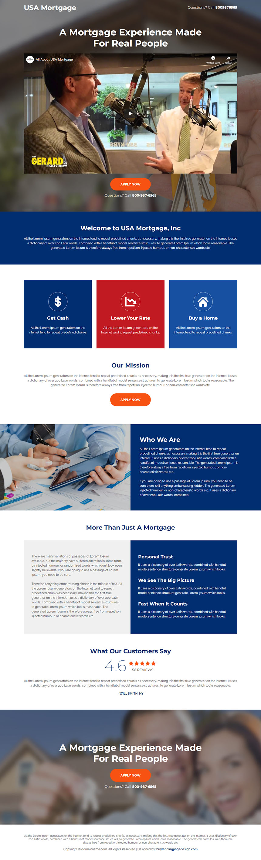 best mortgage brokers lead capture responsive landing page