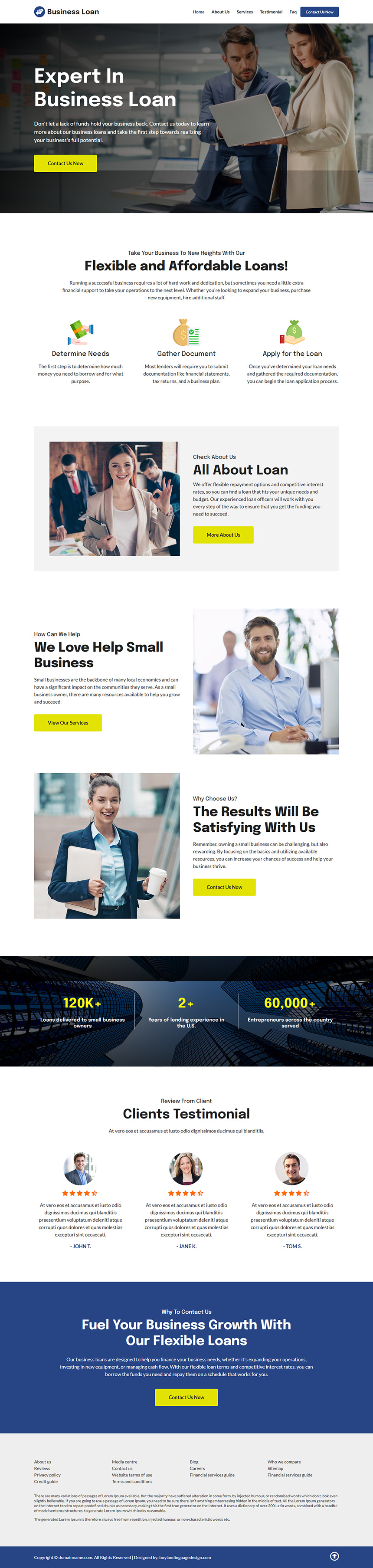 afforable business loans responsive website design