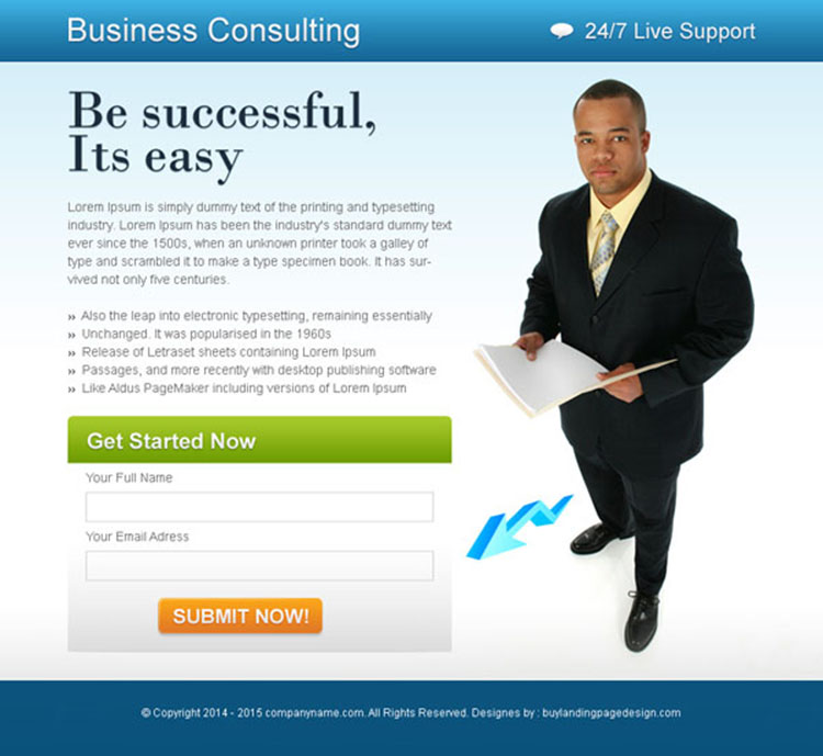 business opportunity lead capture ppv landing page
