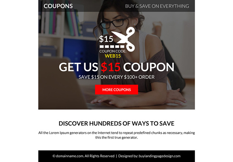 coupons and promo codes PPV design