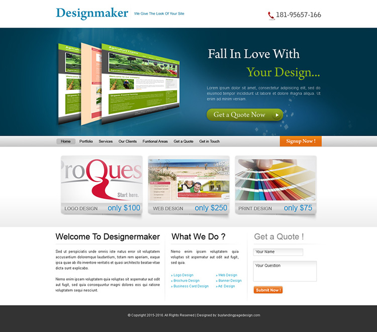 web design company website template design psd