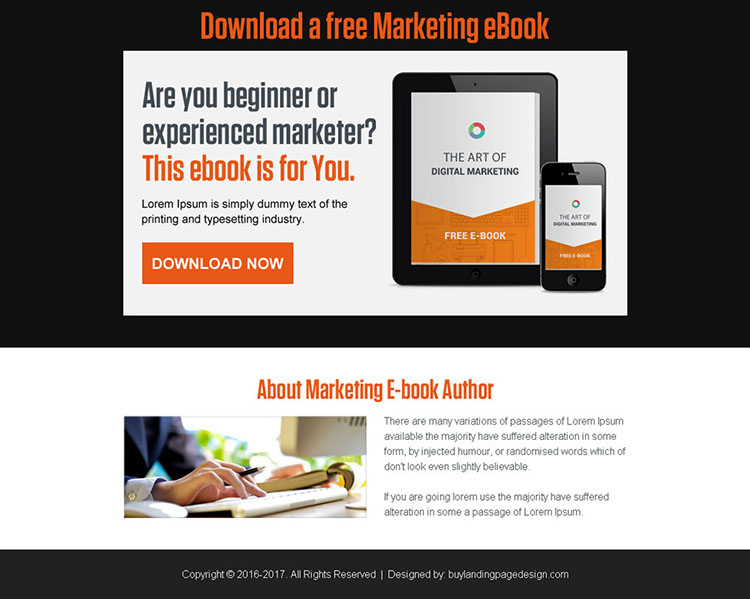 download free marketing ebook ppv landing page design