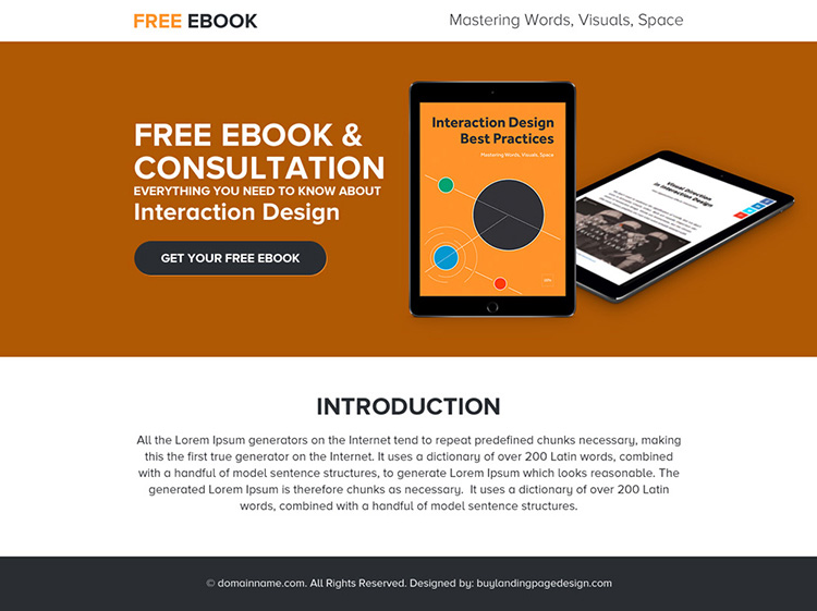 free ebook and consultation ppv landing page design