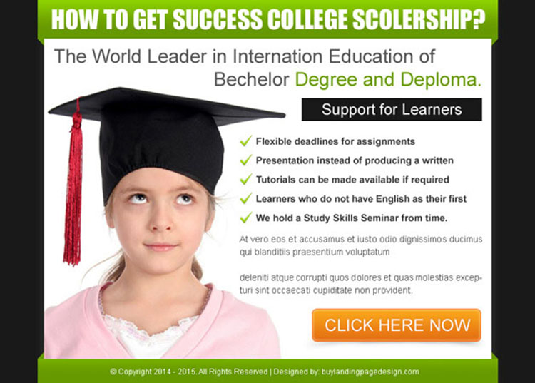 world leader in international education most converting ppv landing page design template