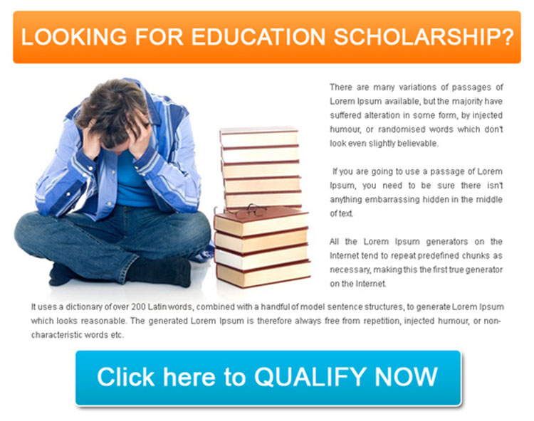 education scholarship lead generation simple ppv landing page design