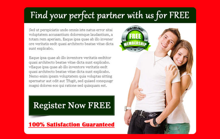 find your perfect partner partner with us free converting dating ppv landing page