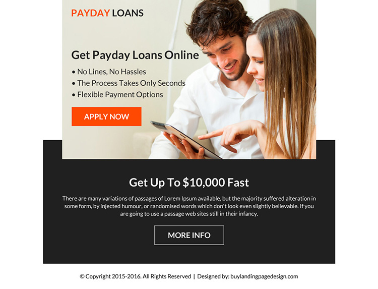 flexible payment option payday loan ppv landing page