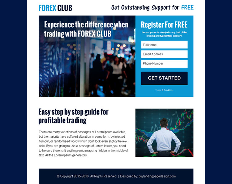 forex club register for free converting ppv landing page design