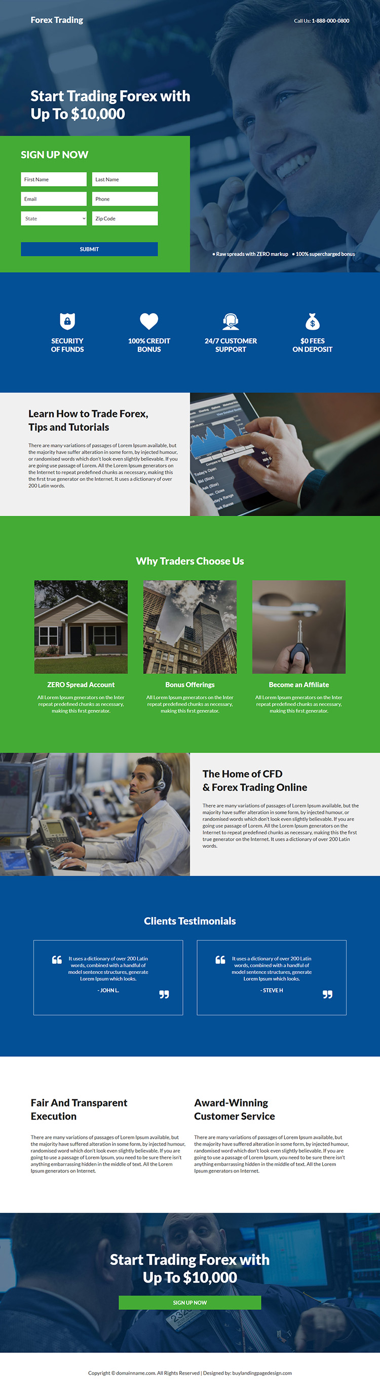 online forex trading tips and tutorials responsive landing page design