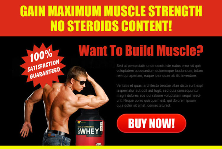 gain maximum muscle strength attractive ppv landing page design