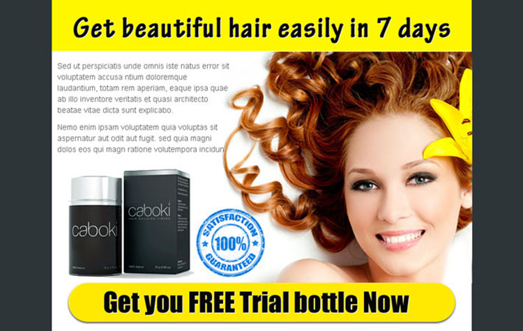 get beautiful hair easily in 7 days with our hair loss product ppv landing page