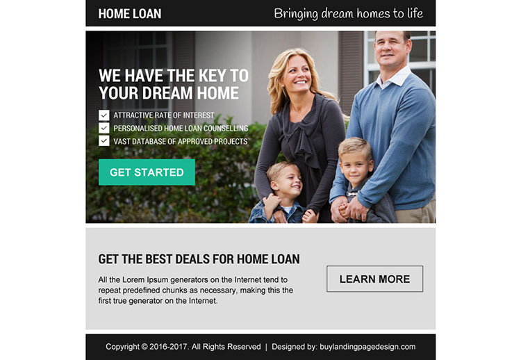 best deals for home loan pay per view landing page