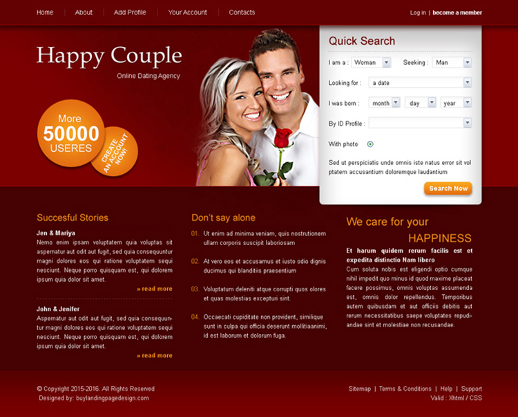 free dating website for couples