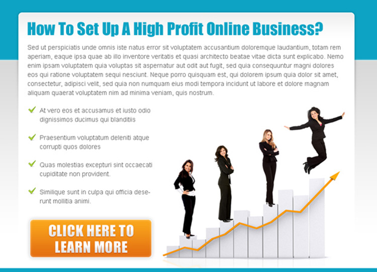 set up a high profit online business ppv landing page