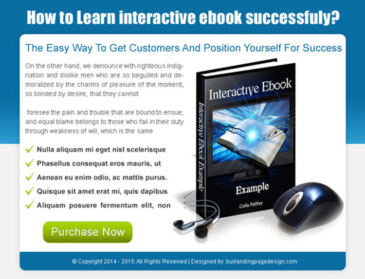 easy way to get customers ebook ppv landing page design