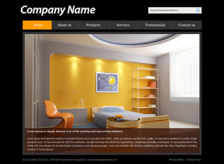 interior design company design layout psd for sale