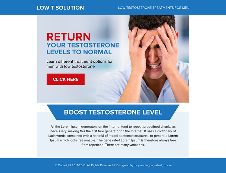 low testosterone treatment for men ppv landing page