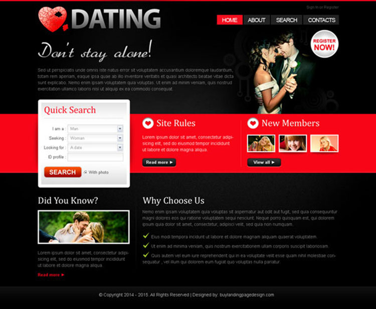 free dating template psd free dating template psd