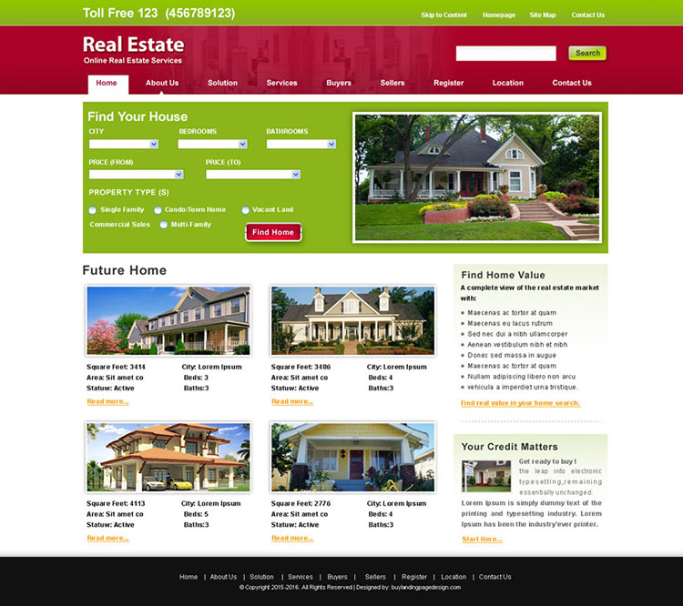 online real estate services website