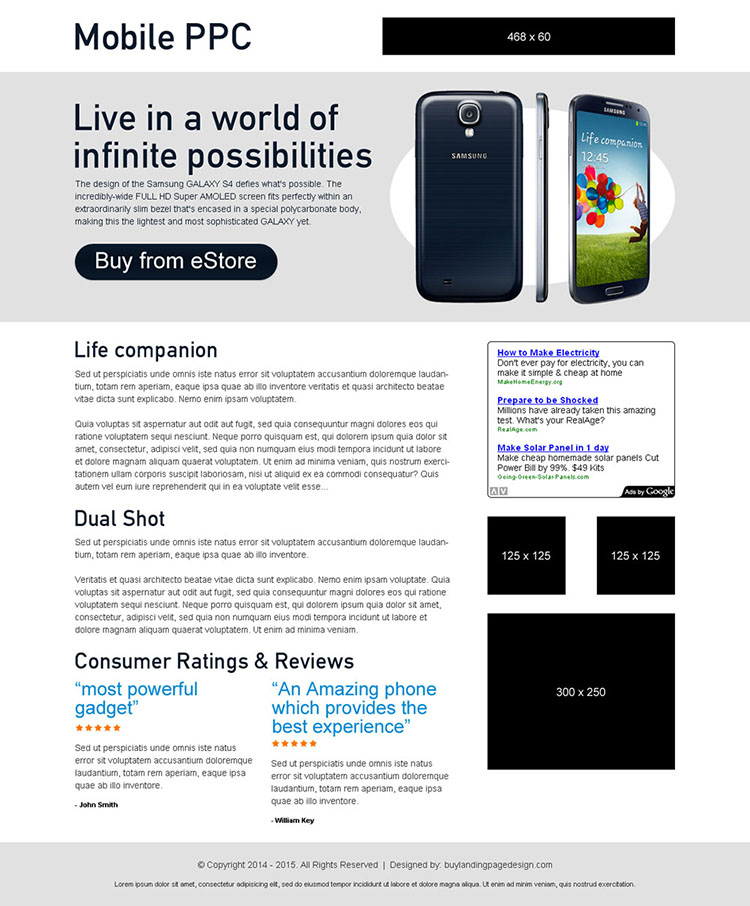 mobile ppc call to action effective landing page to increase conversion