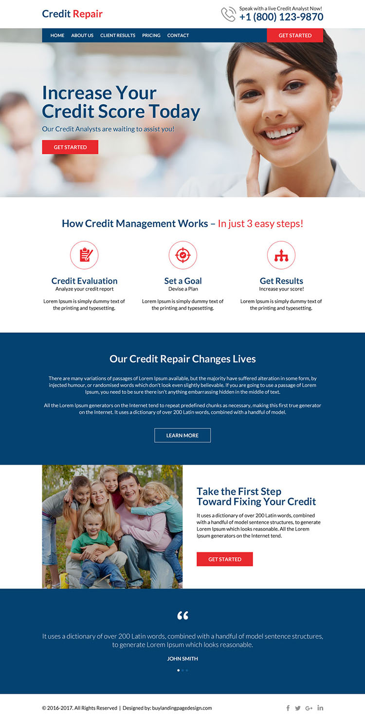 professionalcreditrepairwebsite003 Credit Repair HTML Website