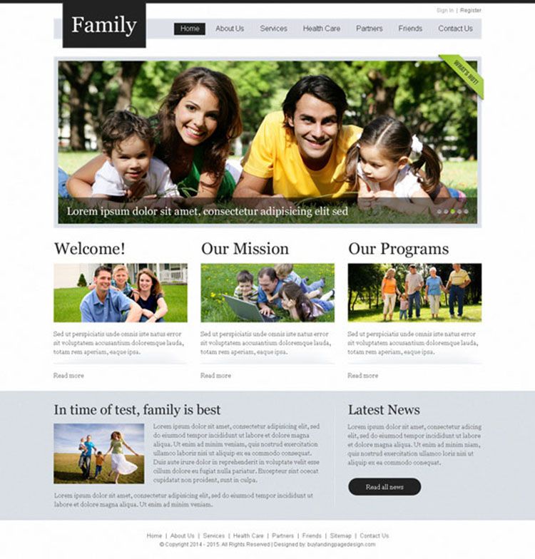 clean and professional website template design psd for creating your beautiful website