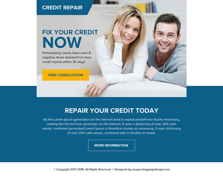 repair your credit today free consultation ppv landing page