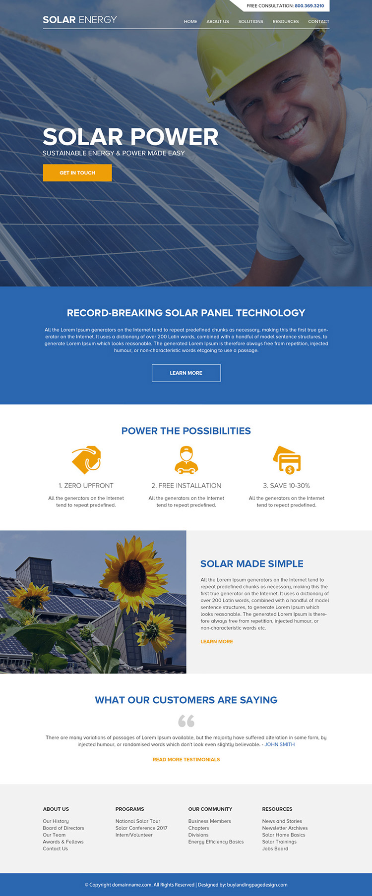 solar panel technology responsive website design