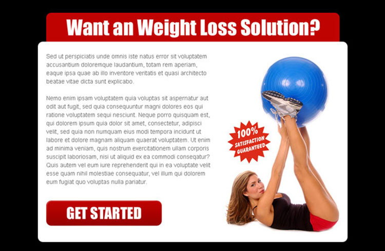 weight loss solution attractive and creative ppv landing page design