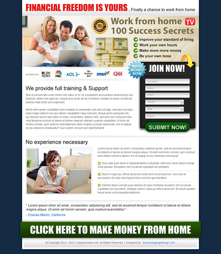 work from home success secrets