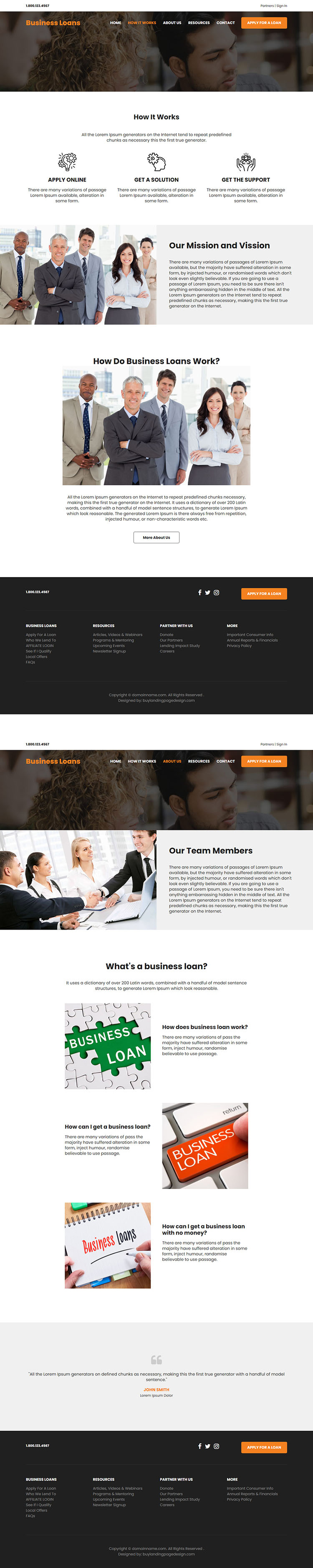 affordable small business loan responsive website design