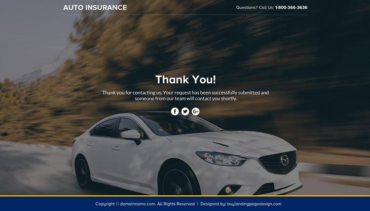 auto insurance lead funnel responsive landing page design