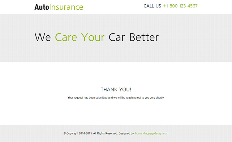 clean creative converting and flat responsive auto insurance lead capture landing page design templates