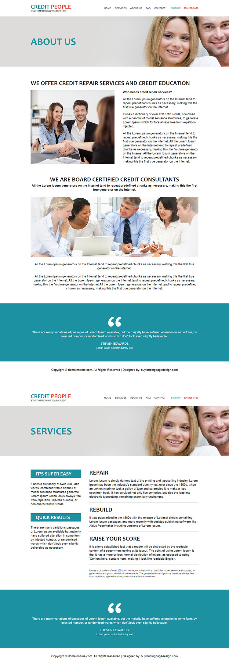 best credit repair companies responsive html website design